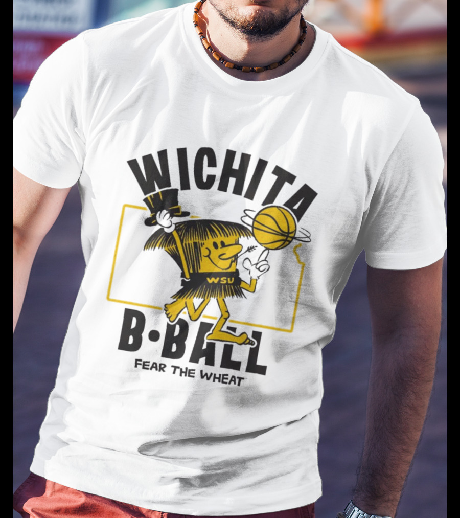Wichita B-Ball Fear The Wheat WSU Vintage T-Shirt