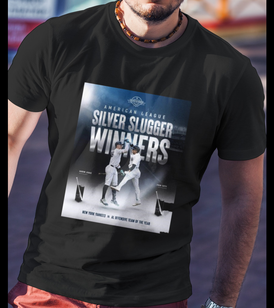 American League Silver Slugger Winners Aaron Judge Juan Soto New York Yankees AL Offensive Team Of The Year T-Shirt