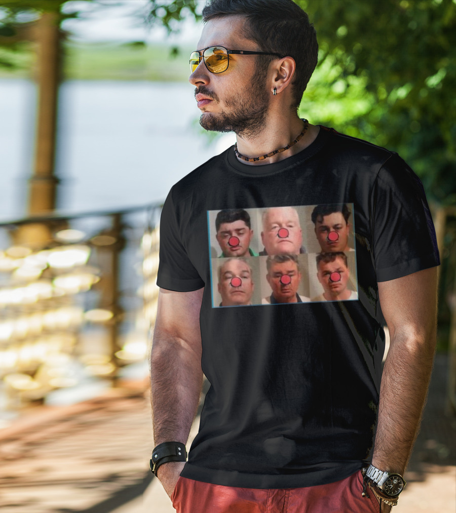 Bradley Jennings Mesker Daley Carroll And Carroll 1st 6 Man Clown Red Nose Faces T-Shirt