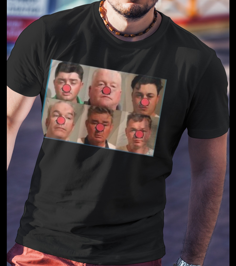 Bradley Jennings Mesker Daley Carroll And Carroll 1st 6 Man Clown Red Nose Faces T-Shirt