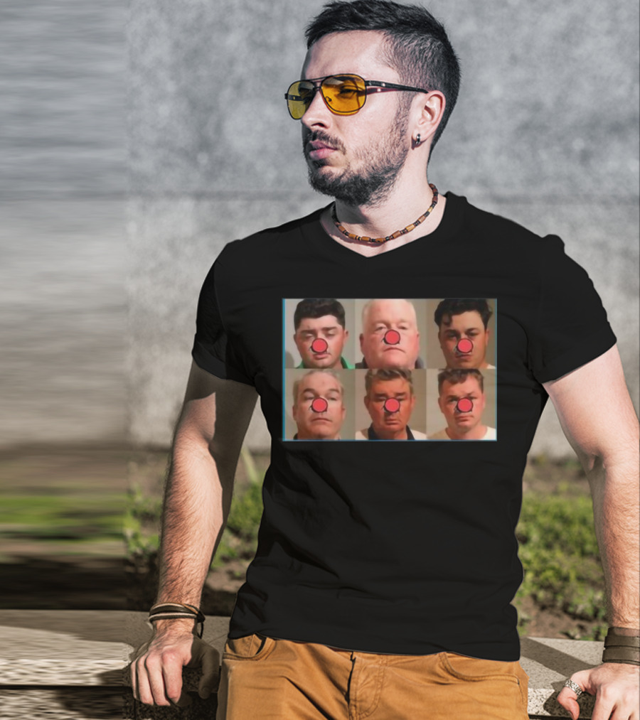 Bradley Jennings Mesker Daley Carroll And Carroll 1st 6 Man Clown Red Nose Faces T-Shirt