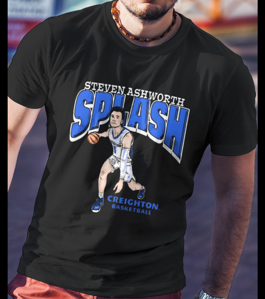 Steven Ashworth Splash Creighton Basketball Cartoon T-Shirt