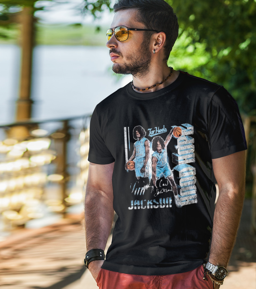 Ian Jackson North Carolina Tar Heels Basketball Signature 90s Hood Hope T-Shirt