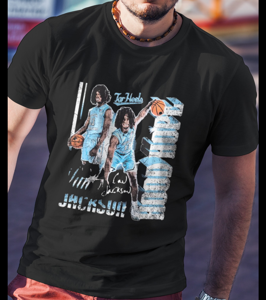 Ian Jackson North Carolina Tar Heels Basketball Signature 90s Hood Hope T-Shirt
