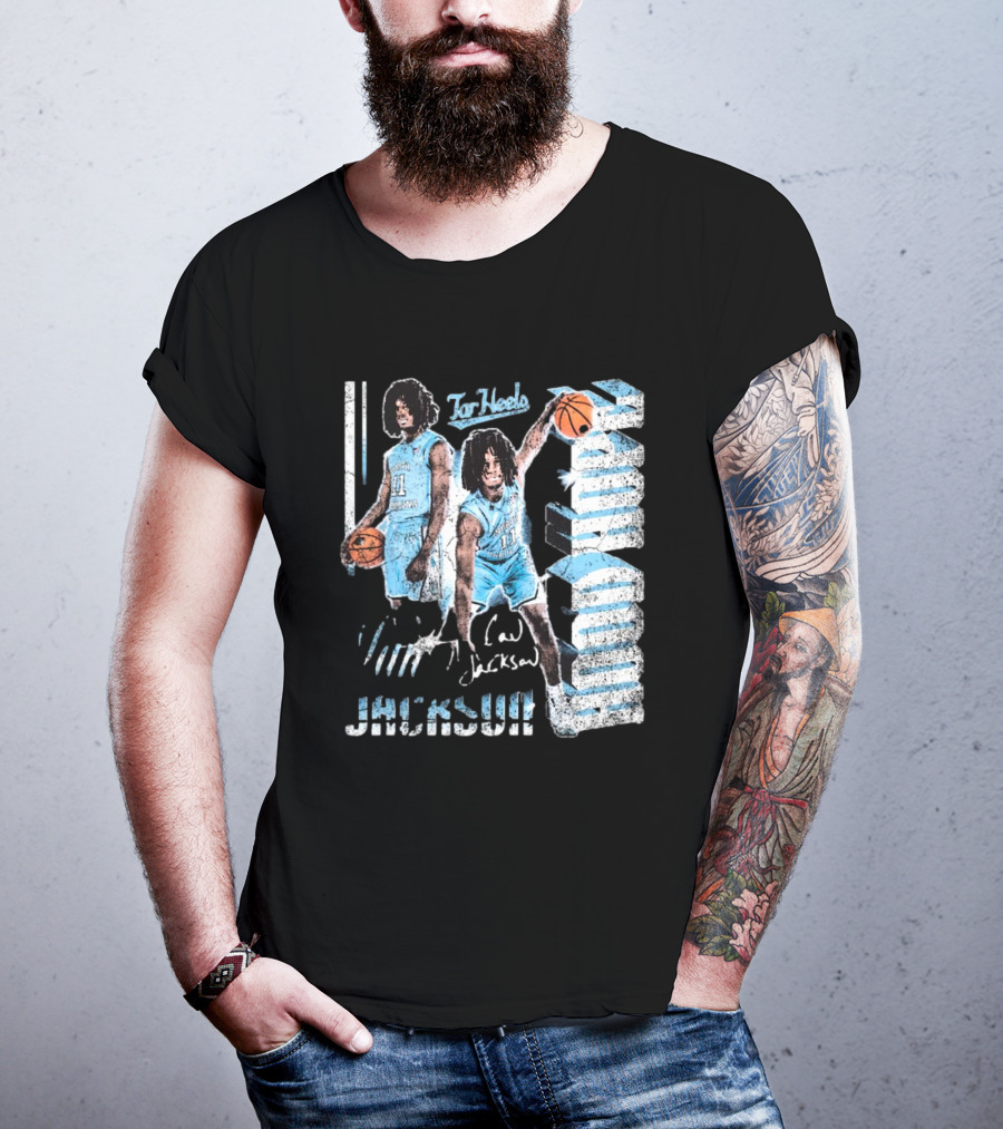 Ian Jackson North Carolina Tar Heels Basketball Signature 90s Hood Hope T-Shirt