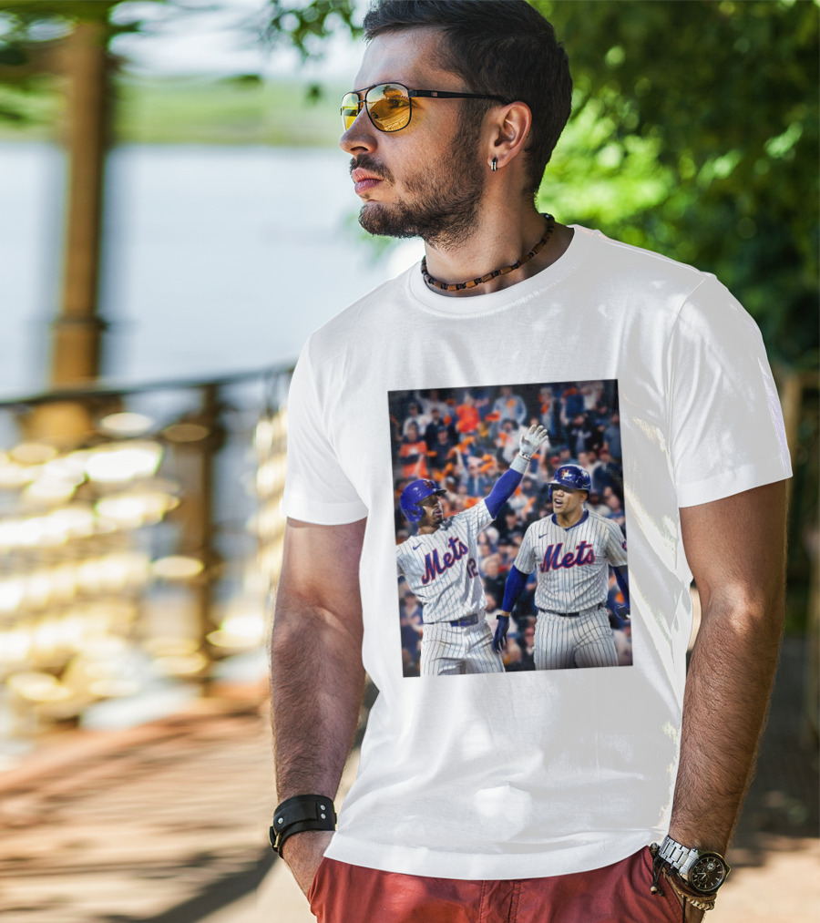 New York Mets MLB Teammates Juan Soto Francisco Lindor T-Shirt