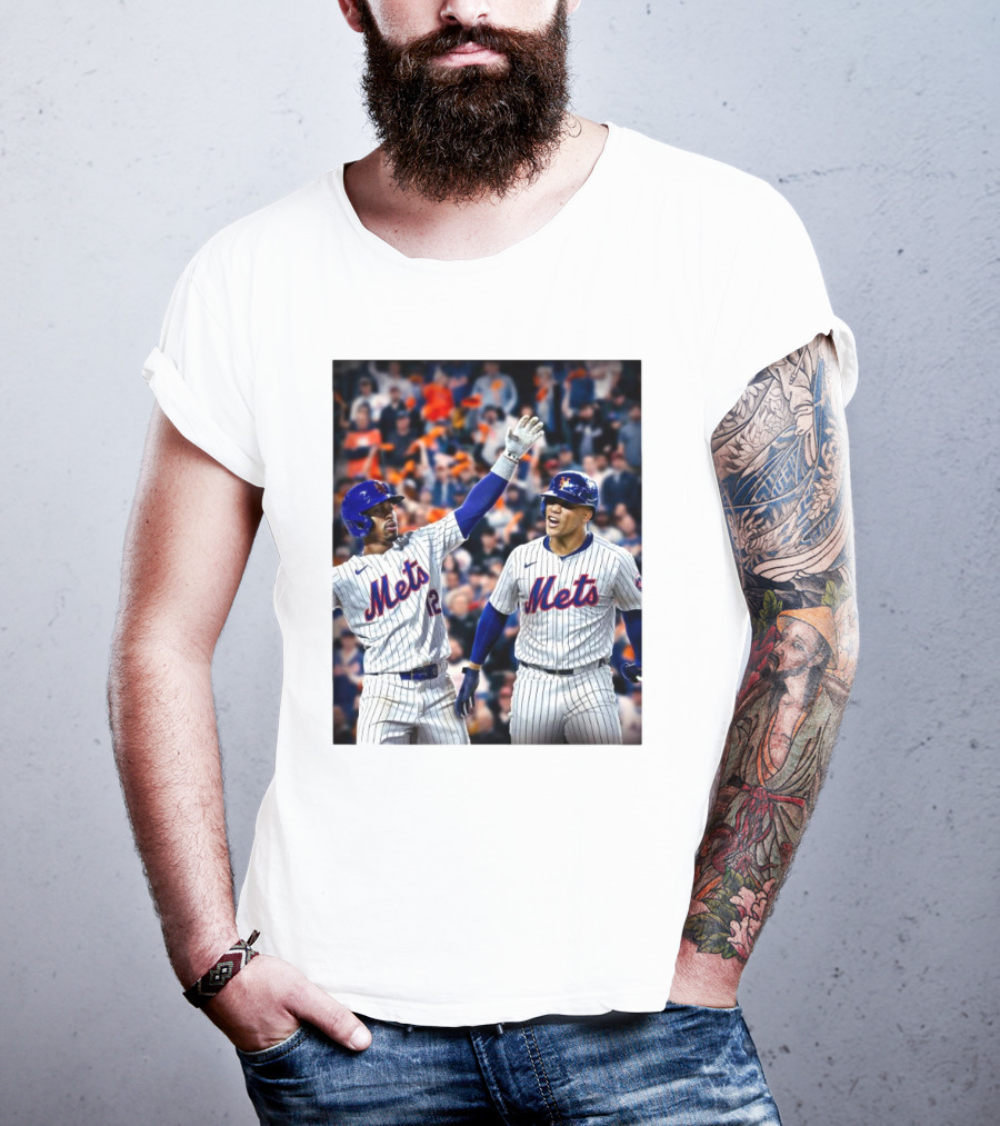 New York Mets MLB Teammates Juan Soto Francisco Lindor T-Shirt