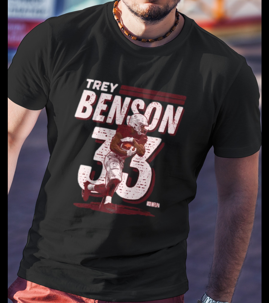 Trey Benson NFLPA #33 Vintage Arizona Cardinals T-Shirt