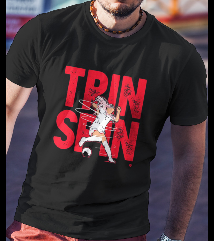 Trinity Rodman Washington Spirit Soccer Trin Spin Action T-Shirt