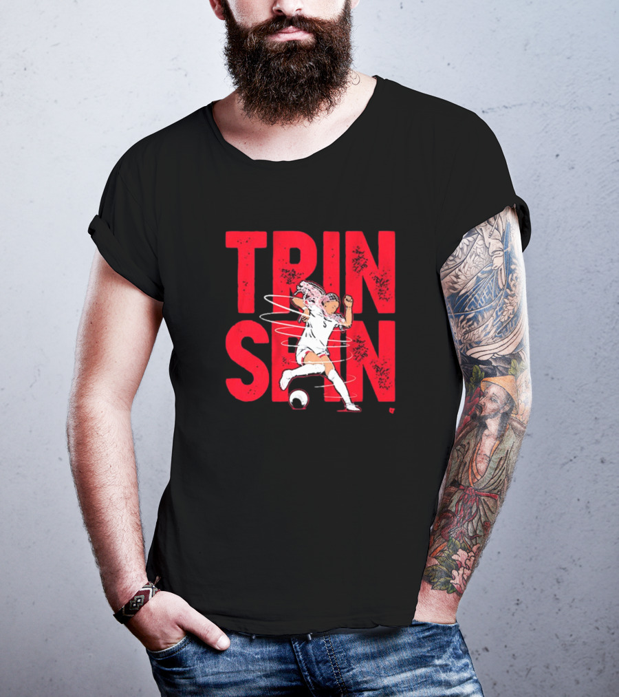 Trinity Rodman Washington Spirit Soccer Trin Spin Action T-Shirt