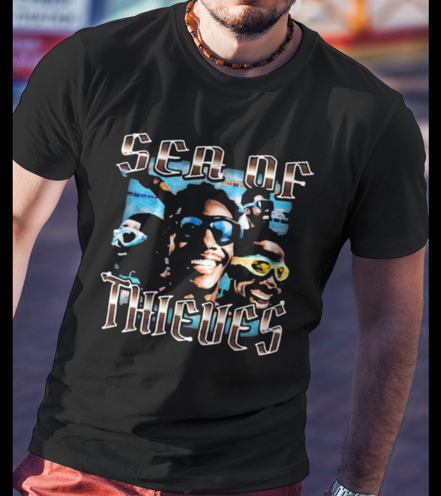 Sea Of Thieves Bruhtees Smiling Faces With Sunglasses T-Shirt