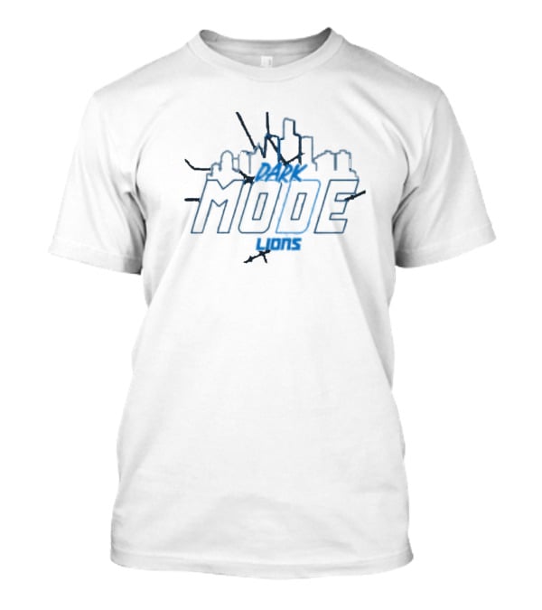 Detroit Lions Dark Mode Lions Back In Black T-Shirt