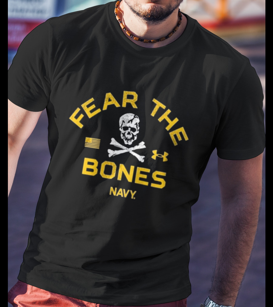 Fear The Bones Navy Under Armour T-Shirt
