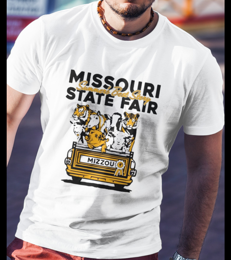 Missouri State Fair Mizzou Summers Best Story Truck With Animals T-Shirt