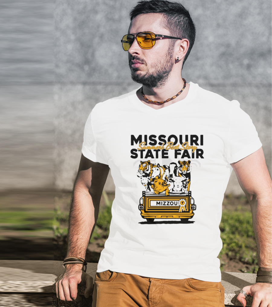 Missouri State Fair Mizzou Summers Best Story Truck With Animals T-Shirt