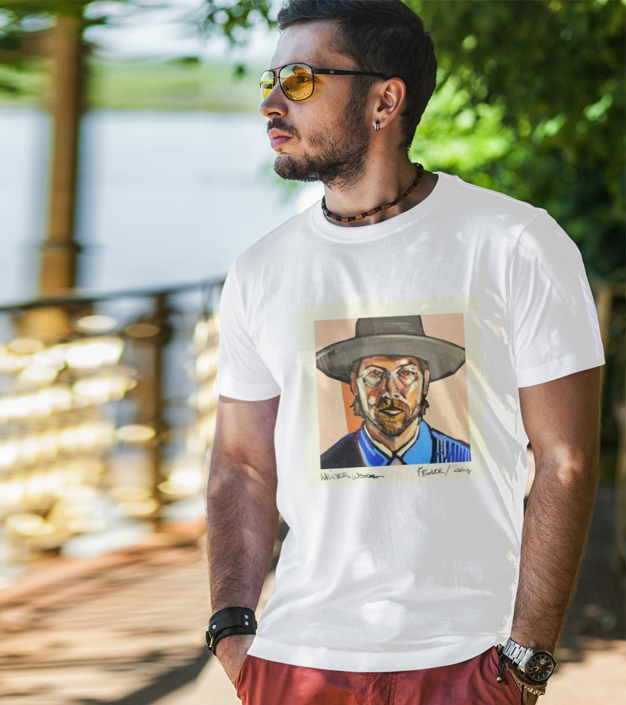 Wilder Woods Fever Sky Painting Portrait Hat Bold Brushstrokes T-Shirt