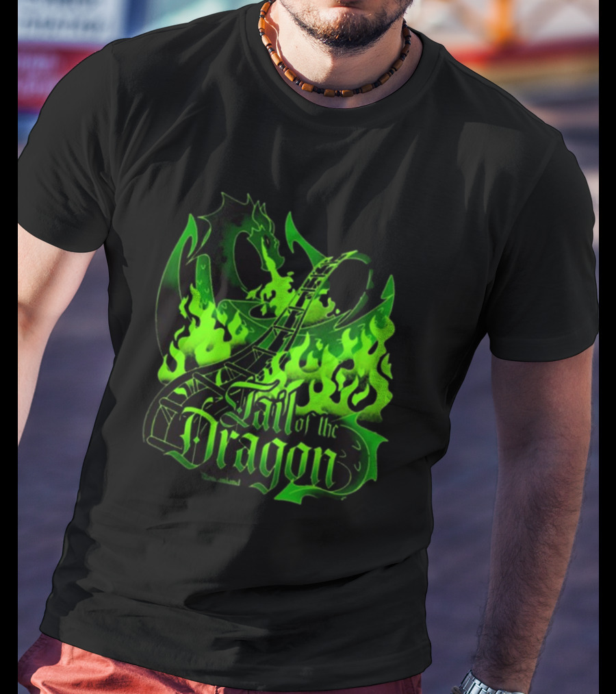 Bleucan Tail Of The Dragon Dare To Ride Fiery Track T-Shirt
