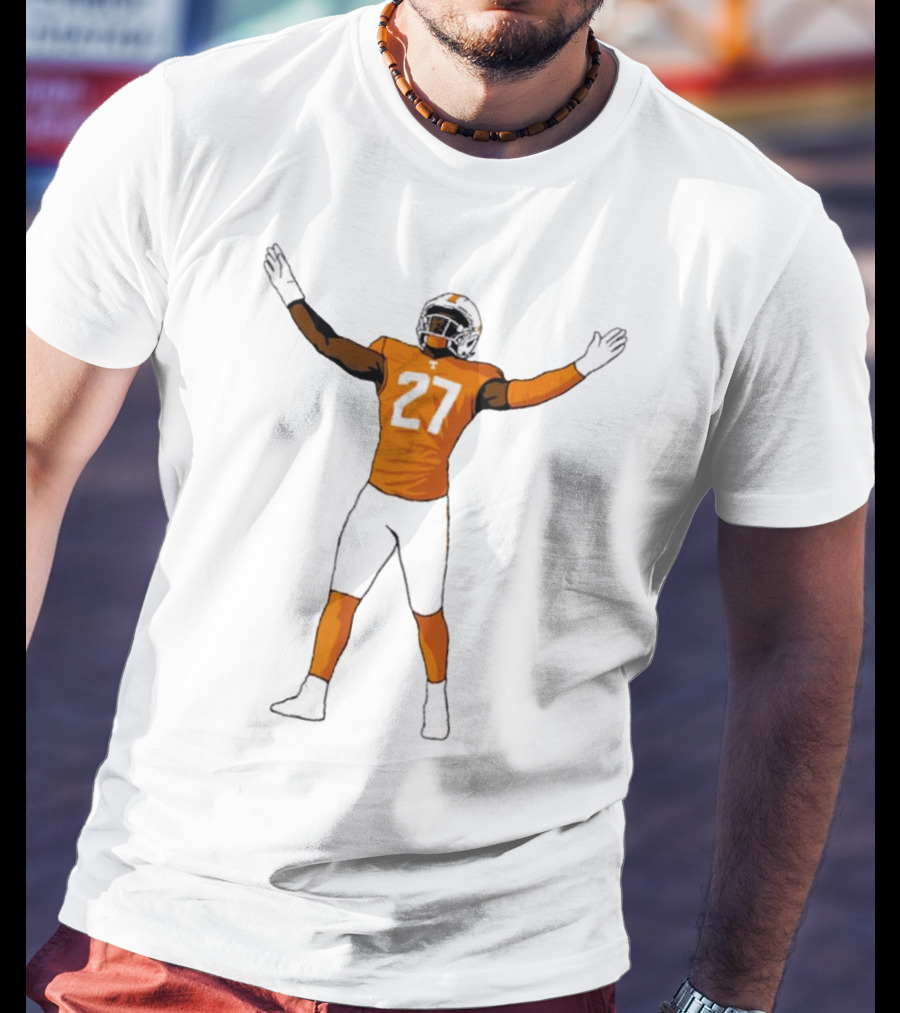 James Pearce Jr #27 Tennessee Volunteers Football Player T-Shirt
