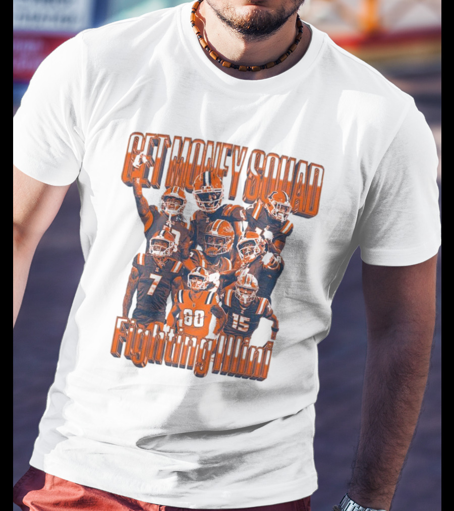 Get Money Squad Illinois Fighting Illini Football Team Week 5 Players T-Shirt