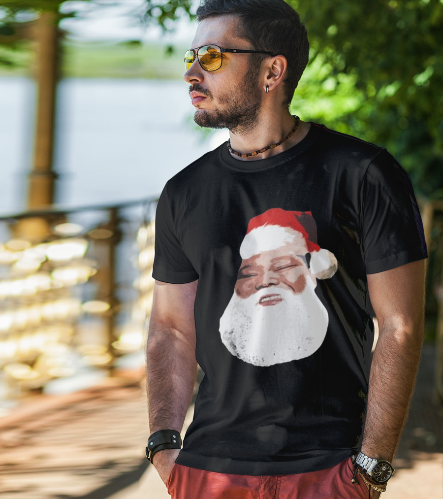 Dave Santa Claus Blunts Christmas Festive Beard T-Shirt