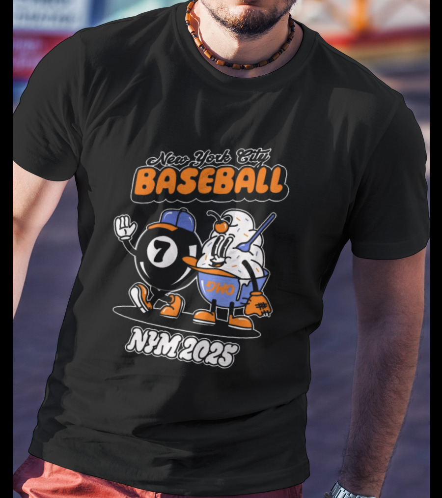 New York City Baseball Magic 7 Ball Nym 2025 T-Shirt