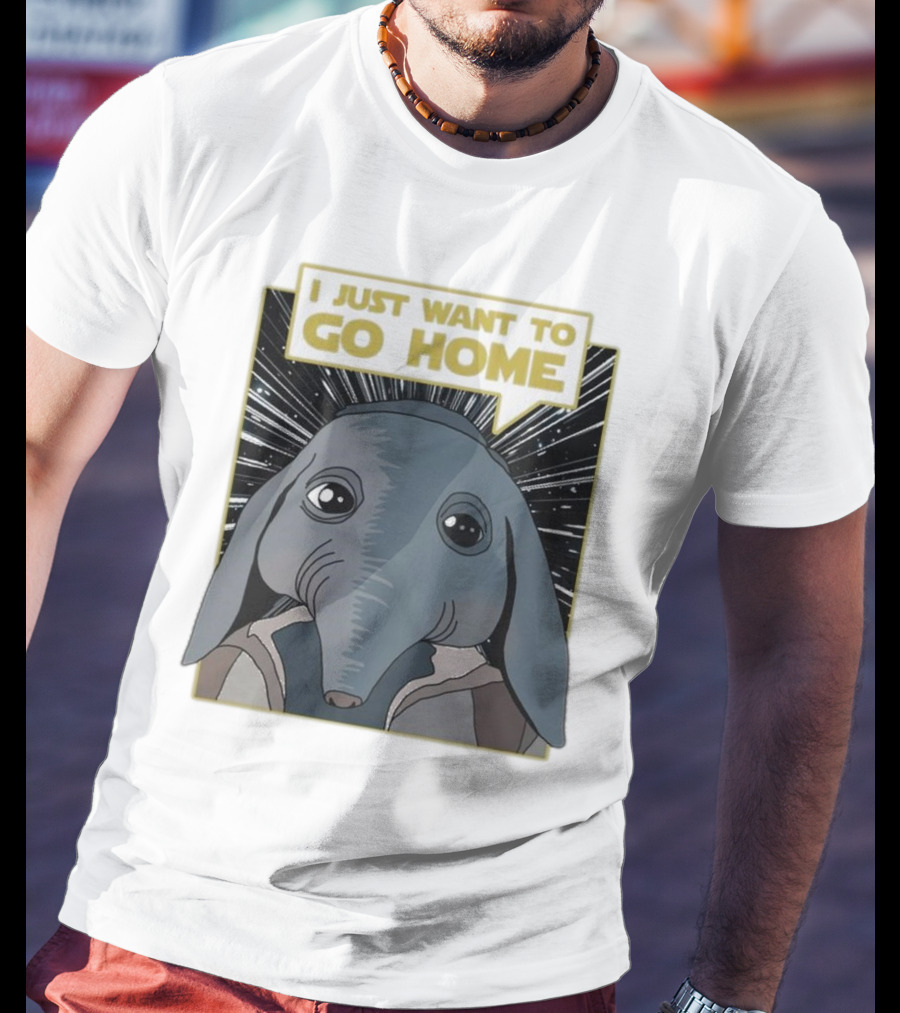 Nerd Riot I Just Want To Go Home Alien Creature T-Shirt