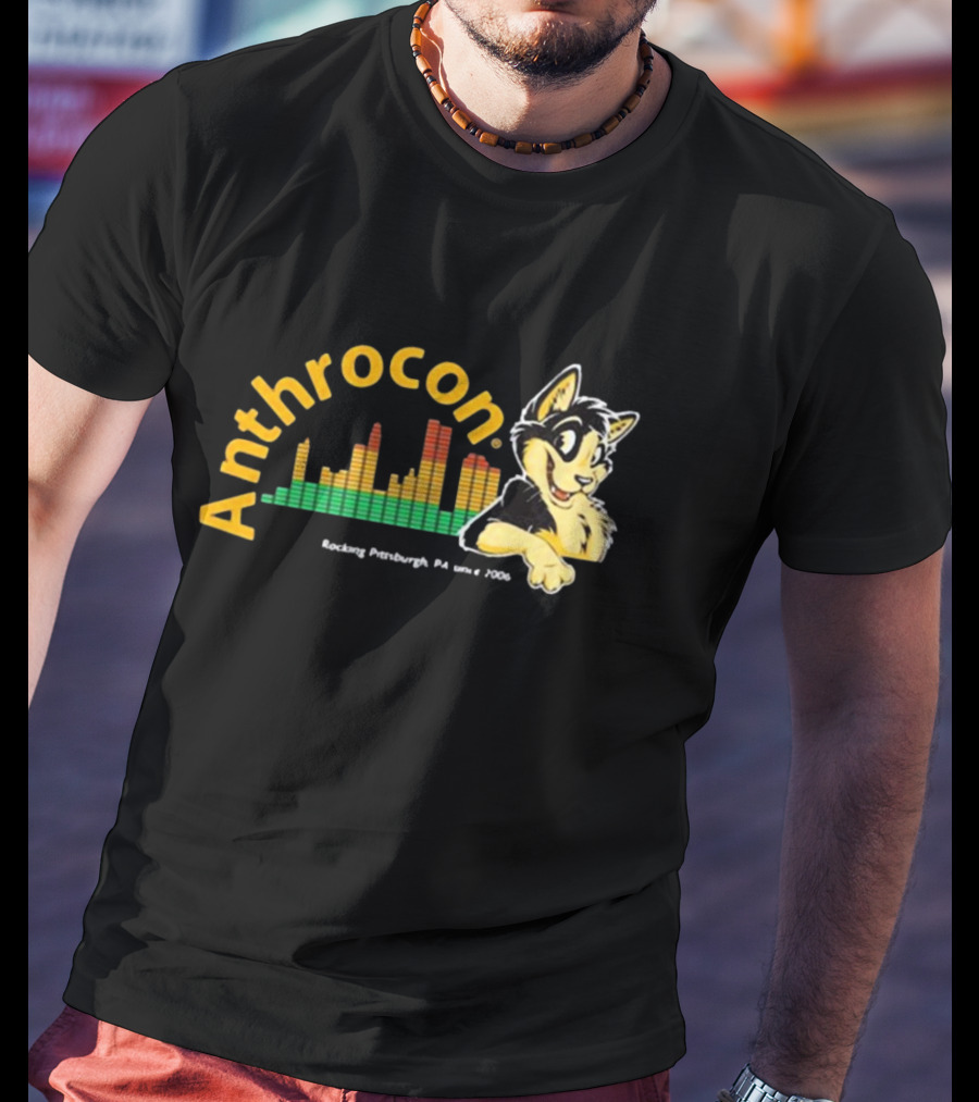 Anthrocon Rocking Pittsburgh PA Since 2006 Caleb Conomiplant T-Shirt