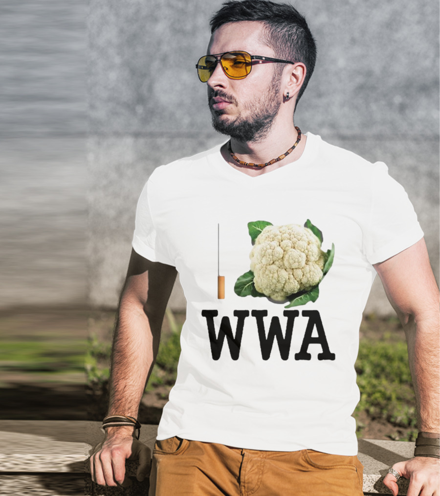 Taco Hemingway Trójkąt Warszawski Biały Cauliflower WWA T-Shirt