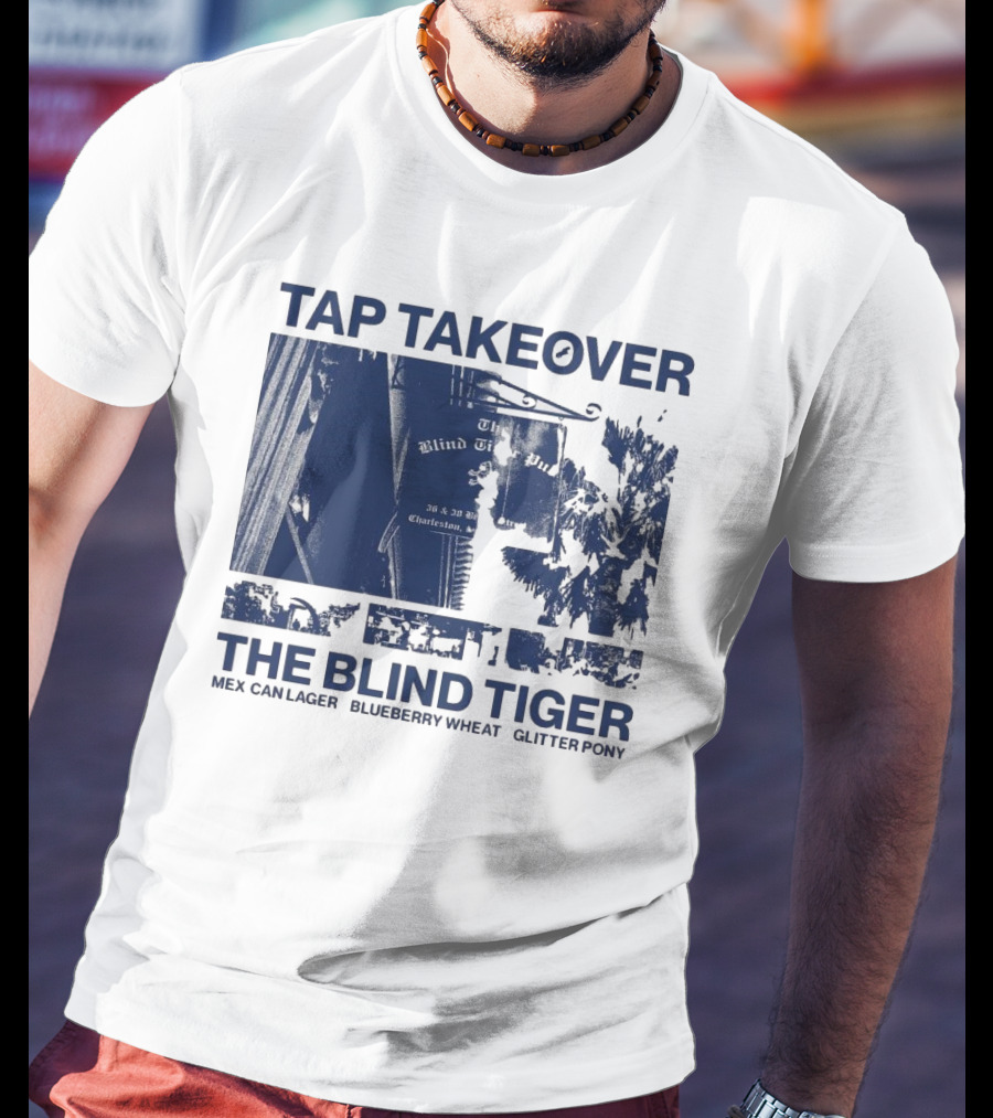 Tap Takeover The Blind Tiger Mex Can Lager Blueberry Wheat Glitter Pony T-Shirt