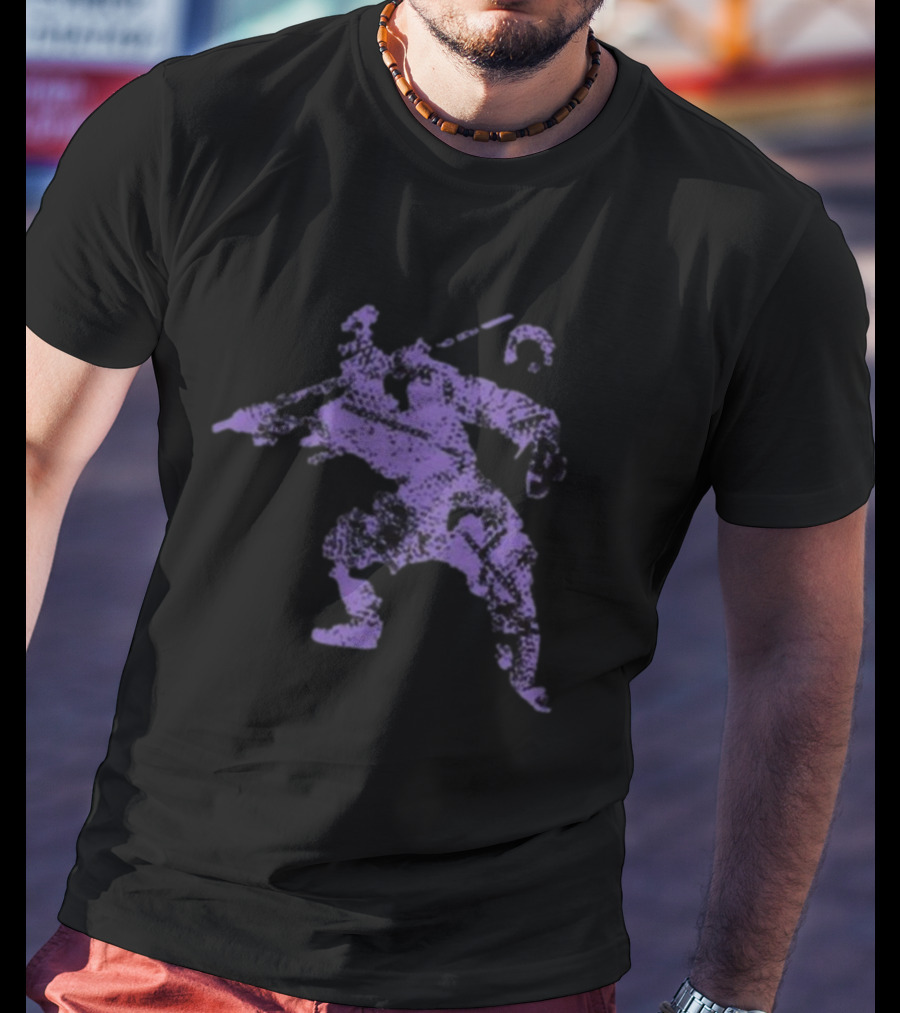 Froidcommedehors Big Fcd Violet Vintage Samurai T-Shirt