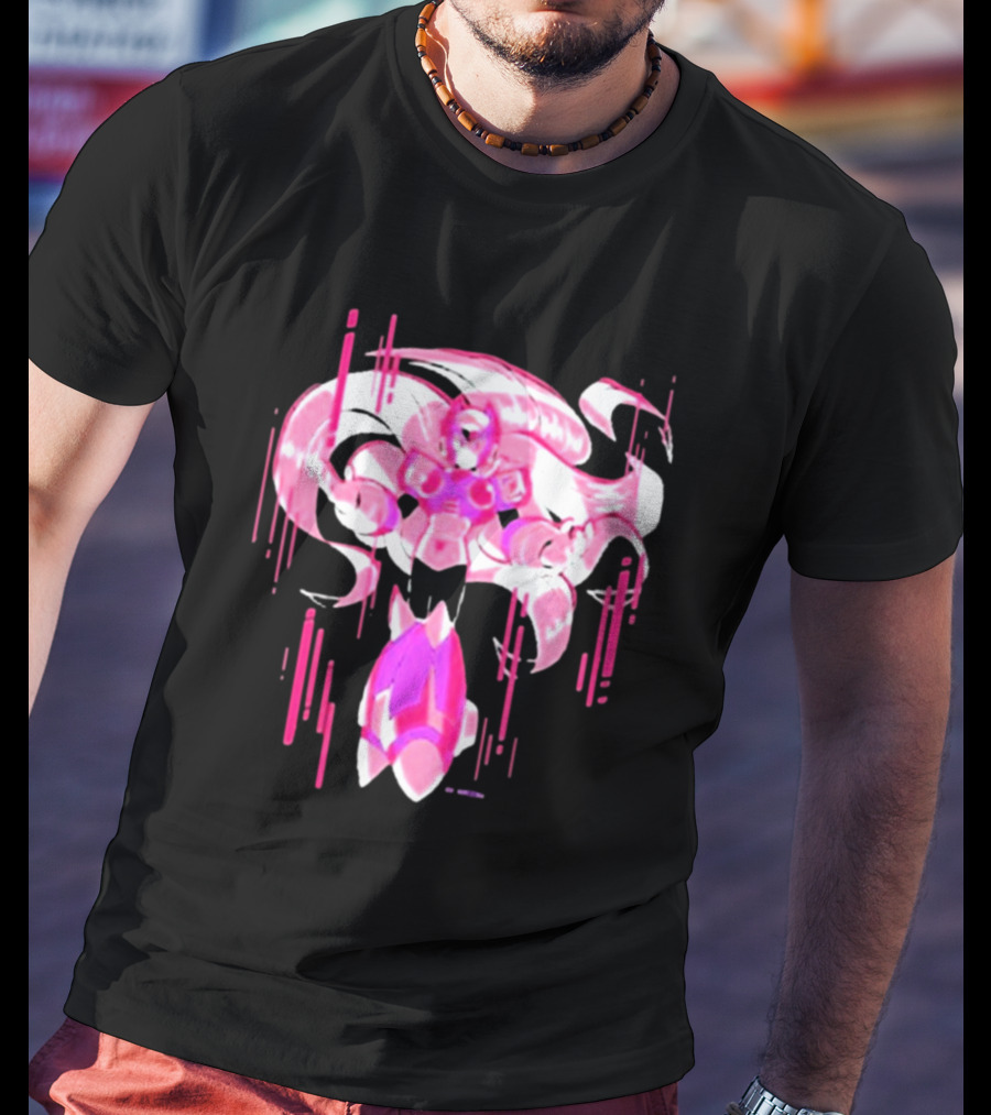 Mega Man Zero Awakened Pink Heroic Armor T-Shirt