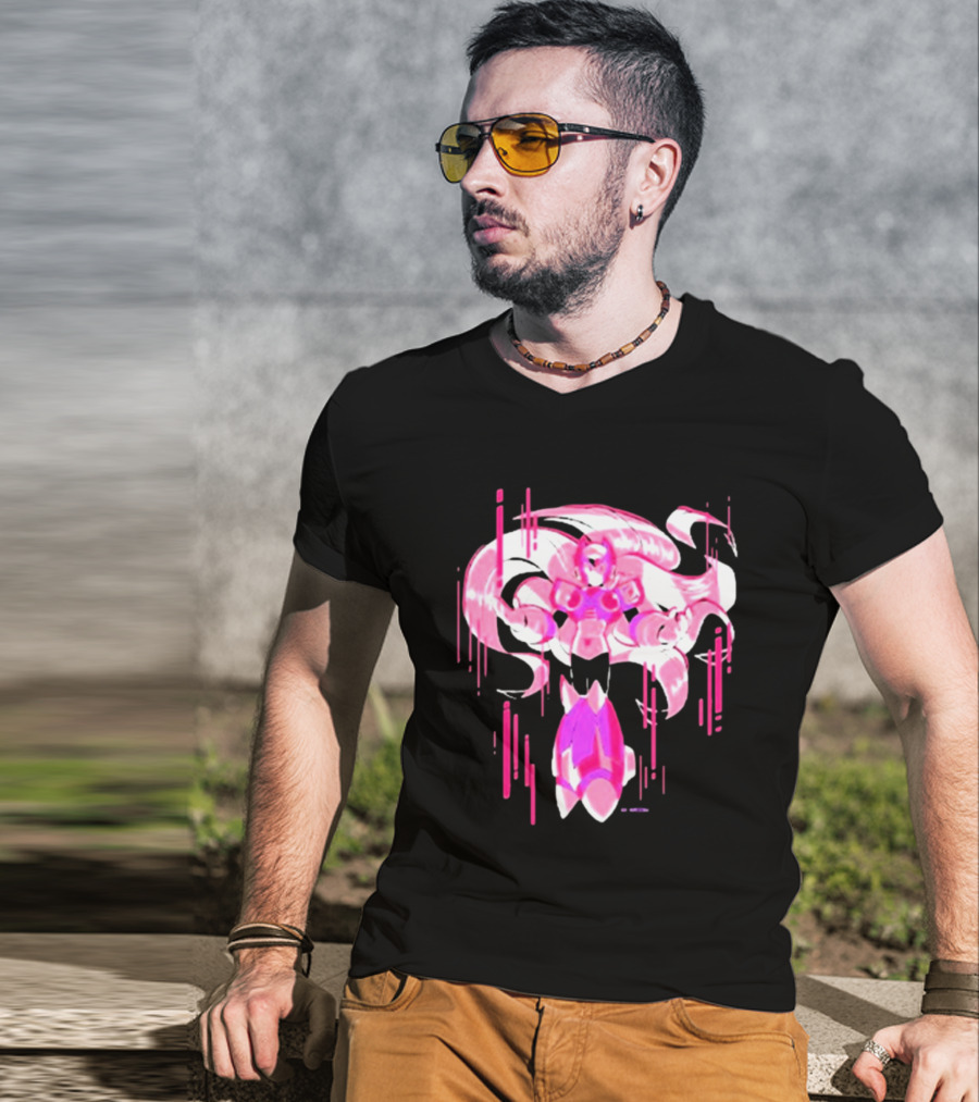 Mega Man Zero Awakened Pink Heroic Armor T-Shirt