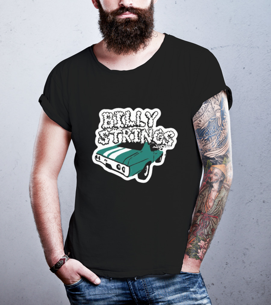 Billy Strings Imogene Willie Highway Prayers Green Car T-Shirt