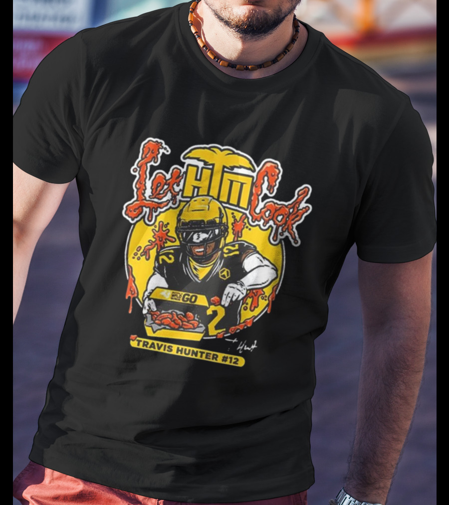 Travis Hunter Let Him Cook Buffalo Wild Wings Go #12 T-Shirt