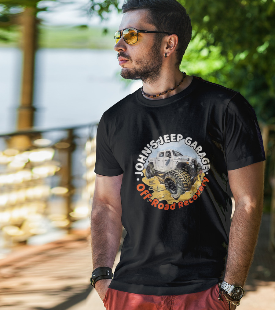 John's Jeep Garage Rubicon Off-Road Recovery T-Shirt
