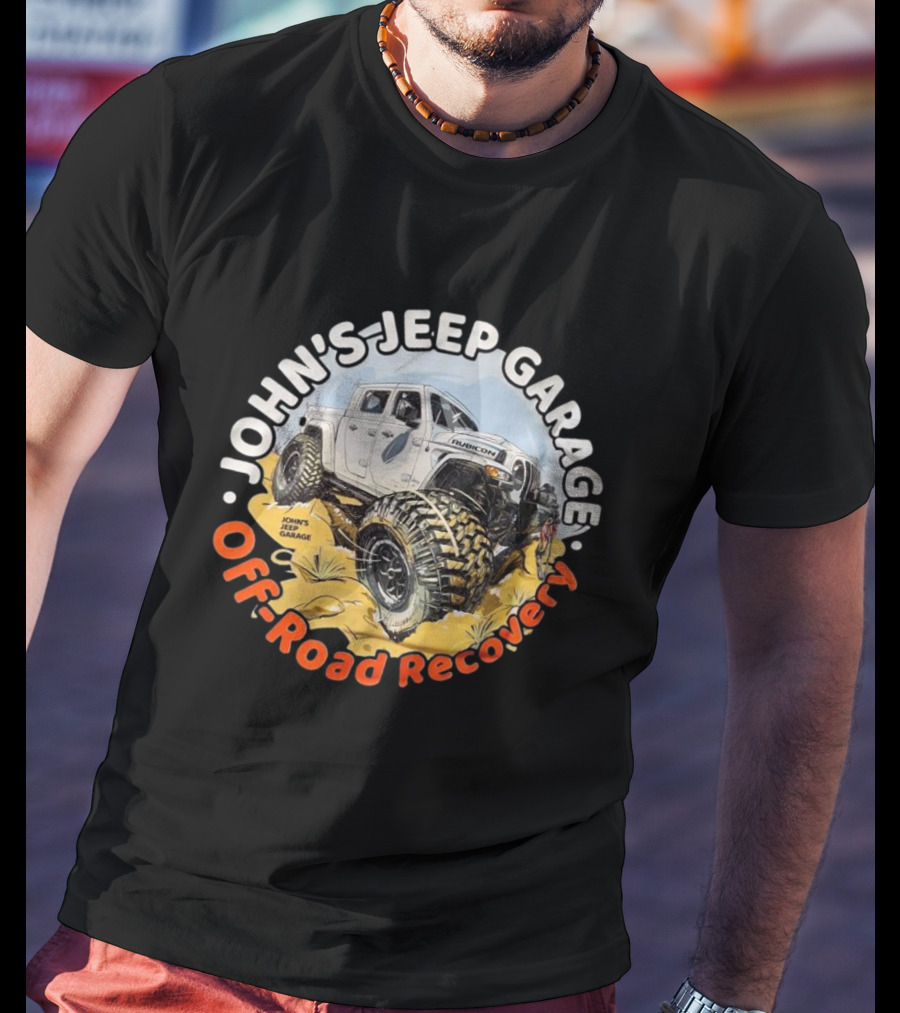 John's Jeep Garage Rubicon Off-Road Recovery T-Shirt