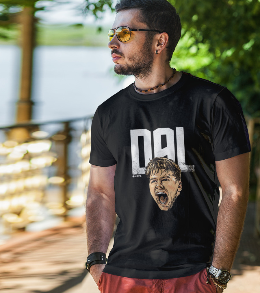 Luka Doncic DAL Dallas Mavericks NBPA Abbreviation Signature T-Shirt