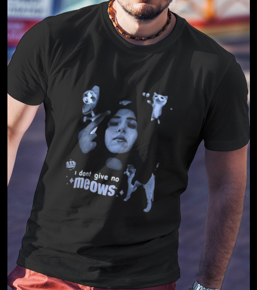 Pokimane X Ebiko Poki I Dont Give No Meows Cats T-Shirt