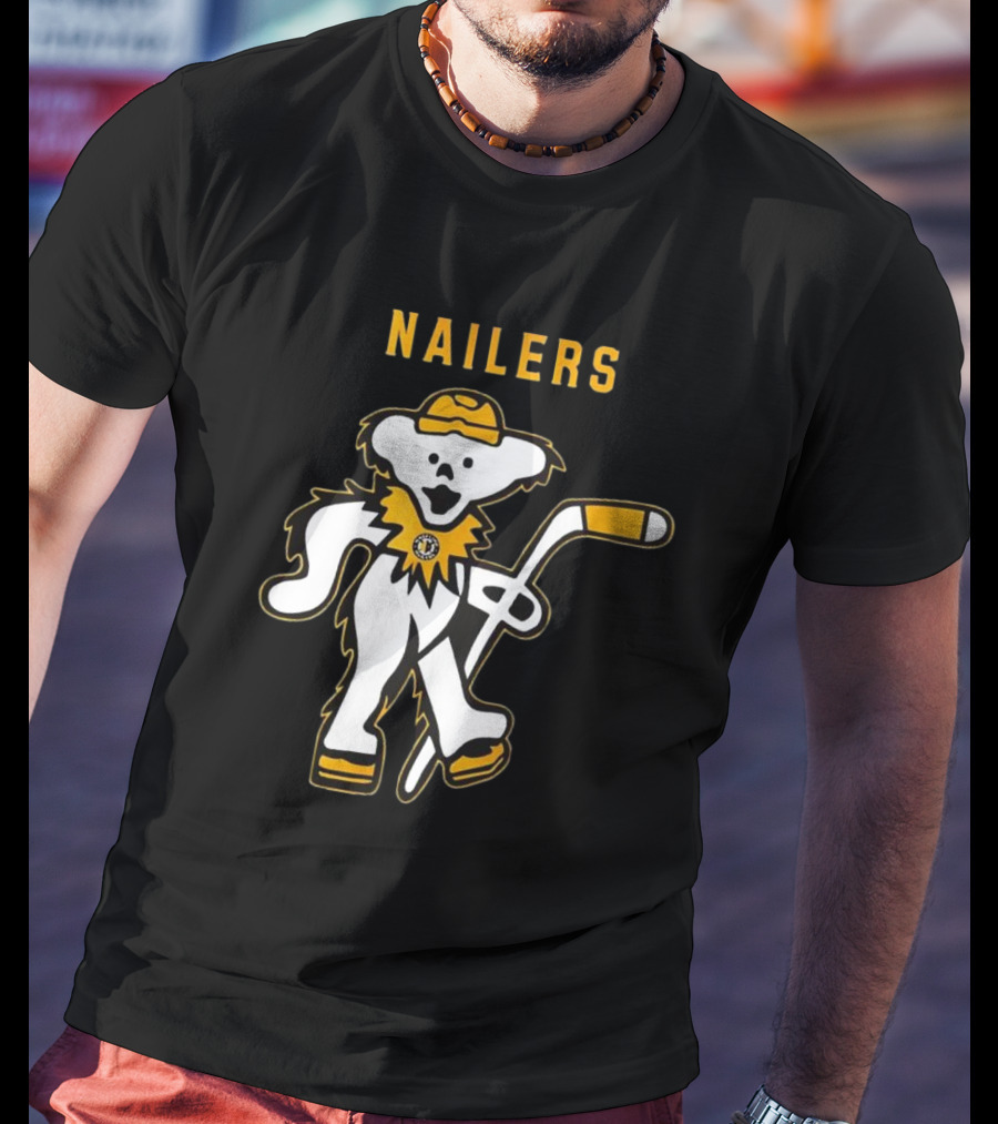 Wheeling Nailers Grateful Dead Night 2025 Happy Time Hockey Event T-Shirt