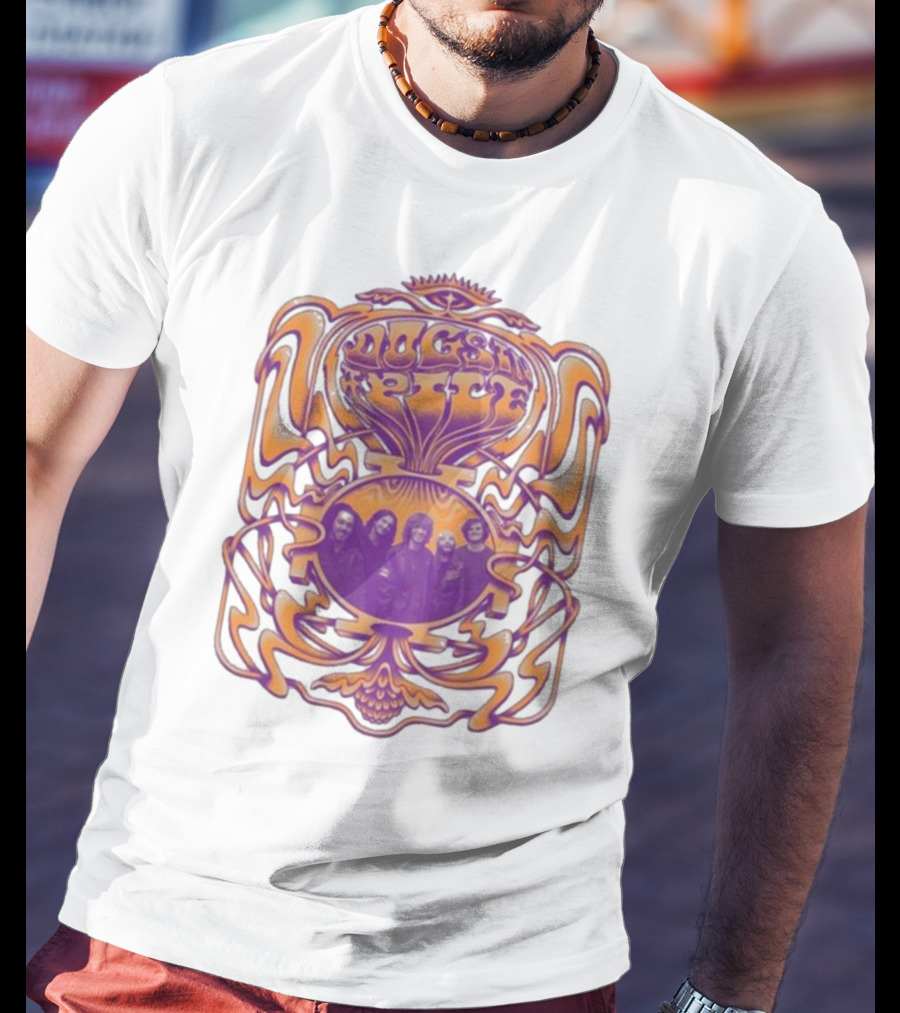 Dogs In A Pile Psychedelic Band Member T-Shirt
