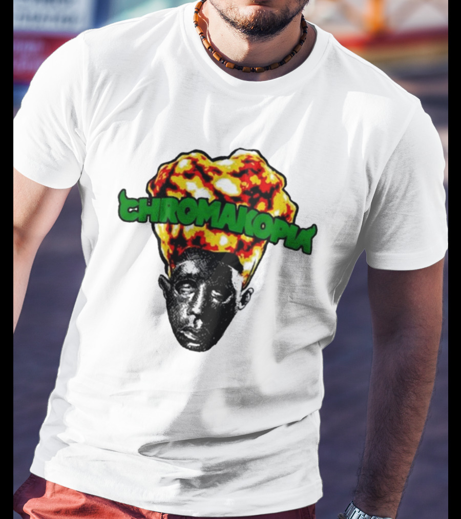 Feliciathegoat Chromakopia Fire Face With Flaming Hair T-Shirt