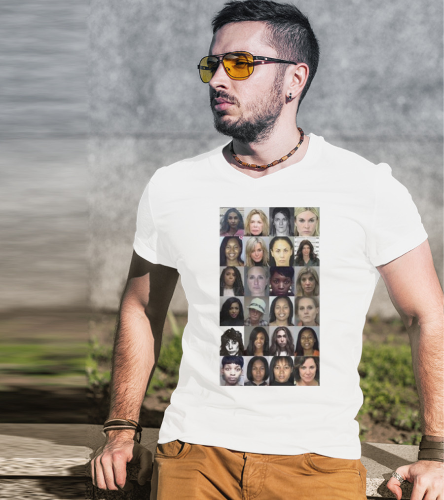 Karen Huger Real Housewives Mugshot Wall Of Fame Photos T-Shirt