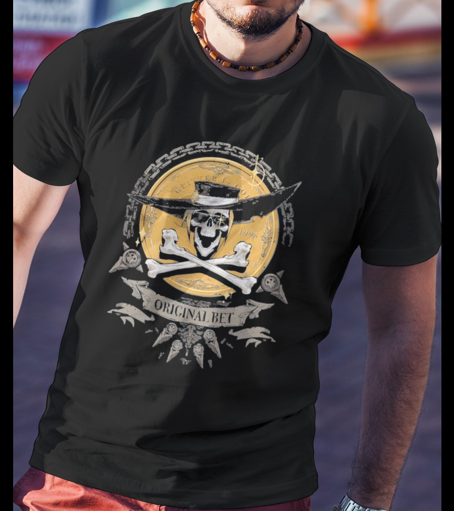 Guilty Gear Johnny Original Bet Skull And Crossbones T-Shirt