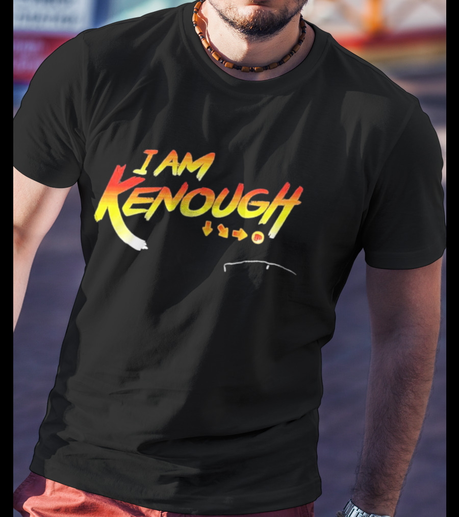 I Am Kenough Retro Gaming Styled Text With Arrow Sequence T-Shirt