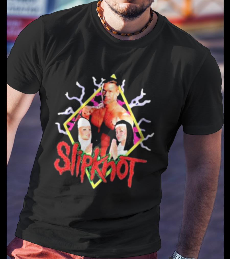 Slipknot John Cena Wrestling Nuns Iconic Mashup T-Shirt