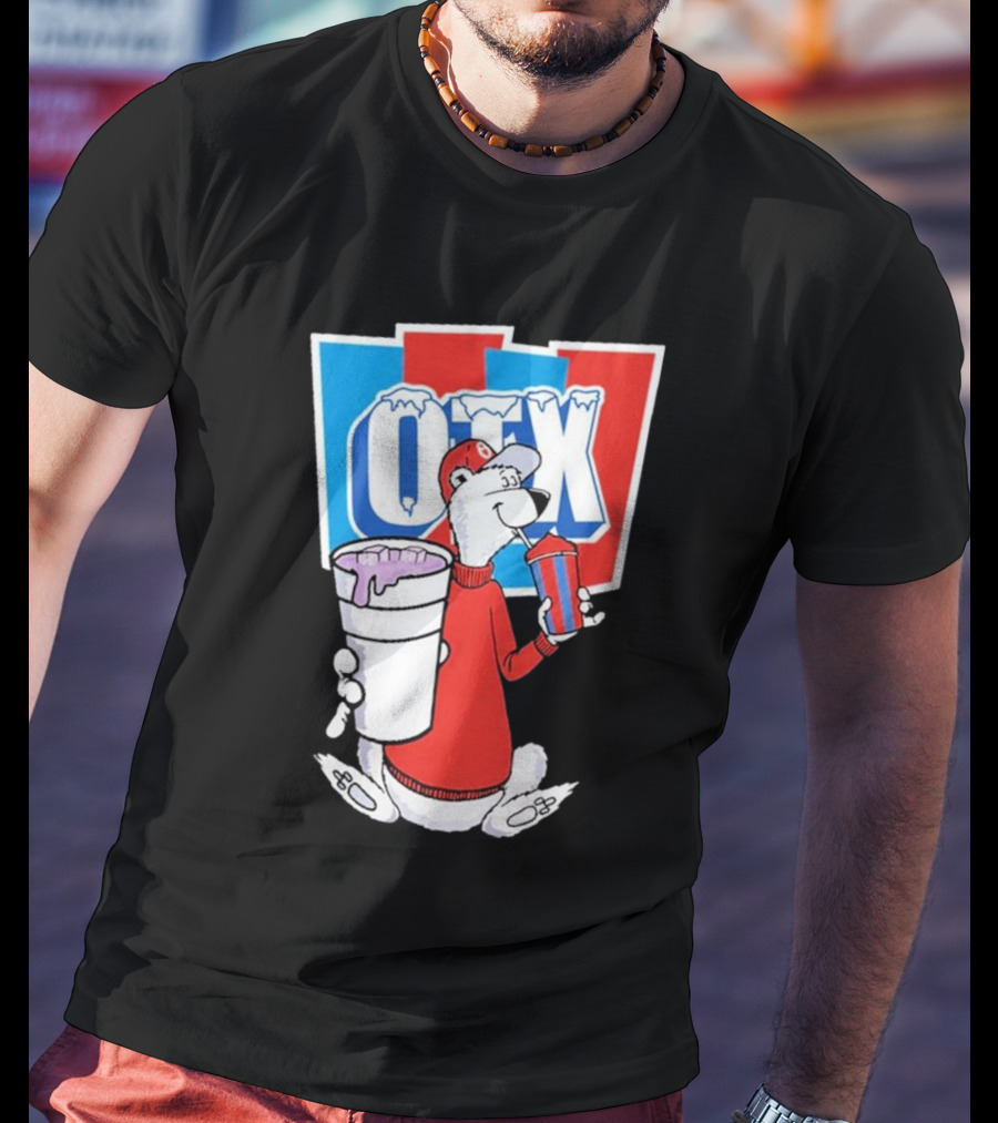 Otx Boyz So Icee Polar Bear Double Cup Red Blue White T-Shirt