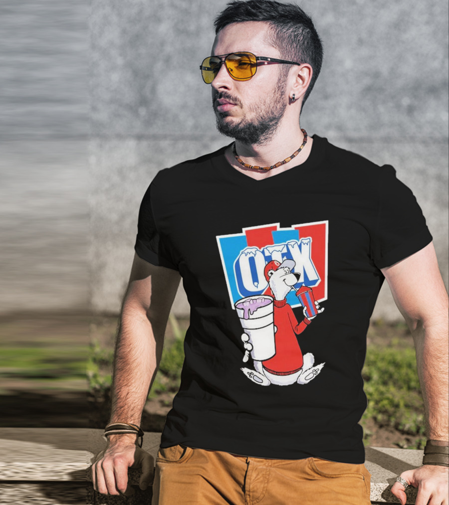 Otx Boyz So Icee Polar Bear Double Cup Red Blue White T-Shirt