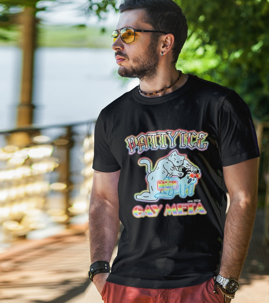 Patty Ice Cat Duo NQB Gay Meta T-Shirt