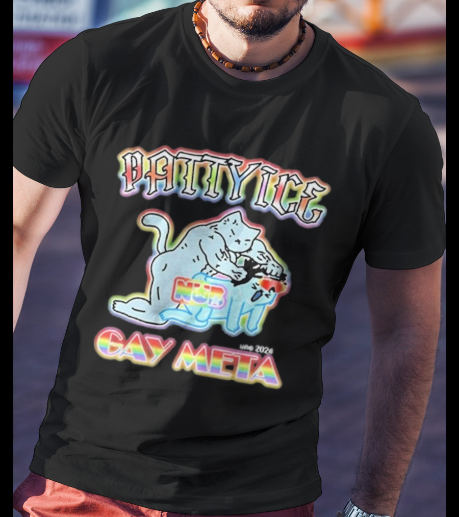 Patty Ice Cat Duo NQB Gay Meta T-Shirt