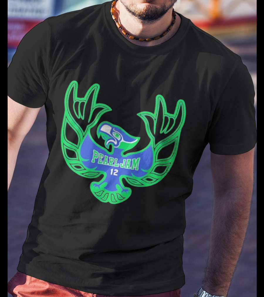Pearl Jam 12 Seahawks Fan Emblem T-Shirt